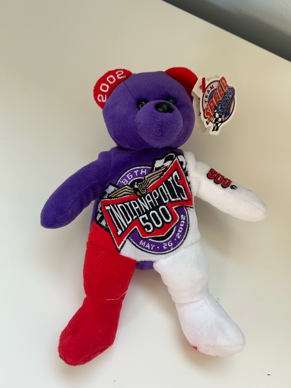 Vintage 2002 Indianapolis 500 Speed Beans Bear